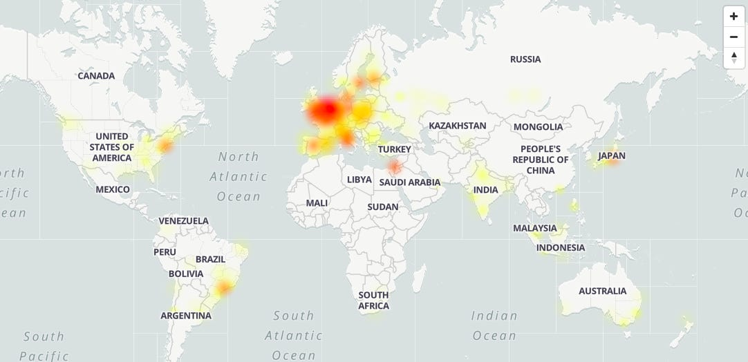 Google a jeho služby postihl globální výpadek