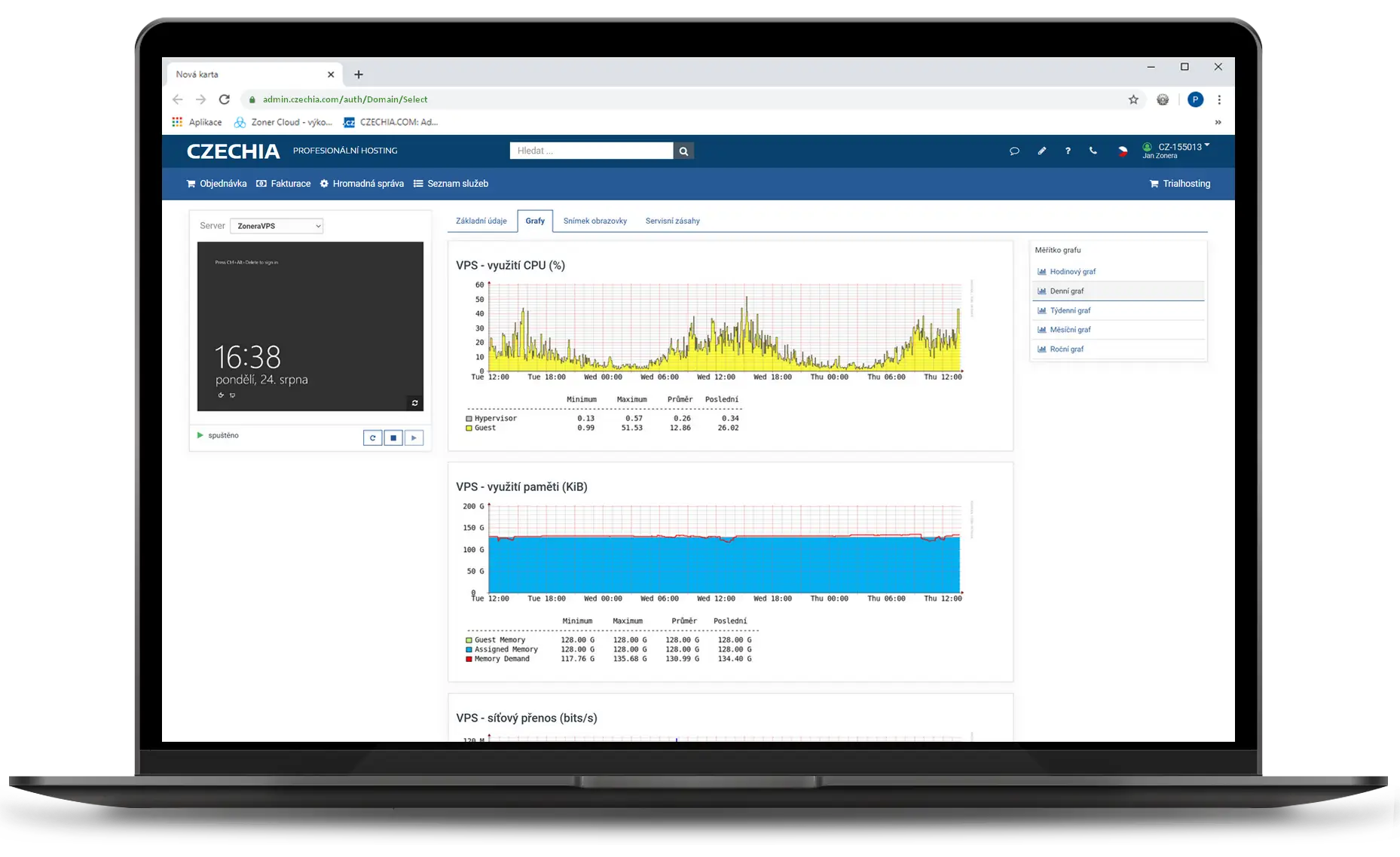 Monitoring serveru