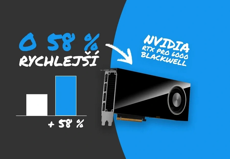 Nový etalon výkonu: NVIDIA RTX PRO 6000 Blackwell překonává H100 NVL v&nbsp;LLM až&nbsp;o&nbsp;58&nbsp;%